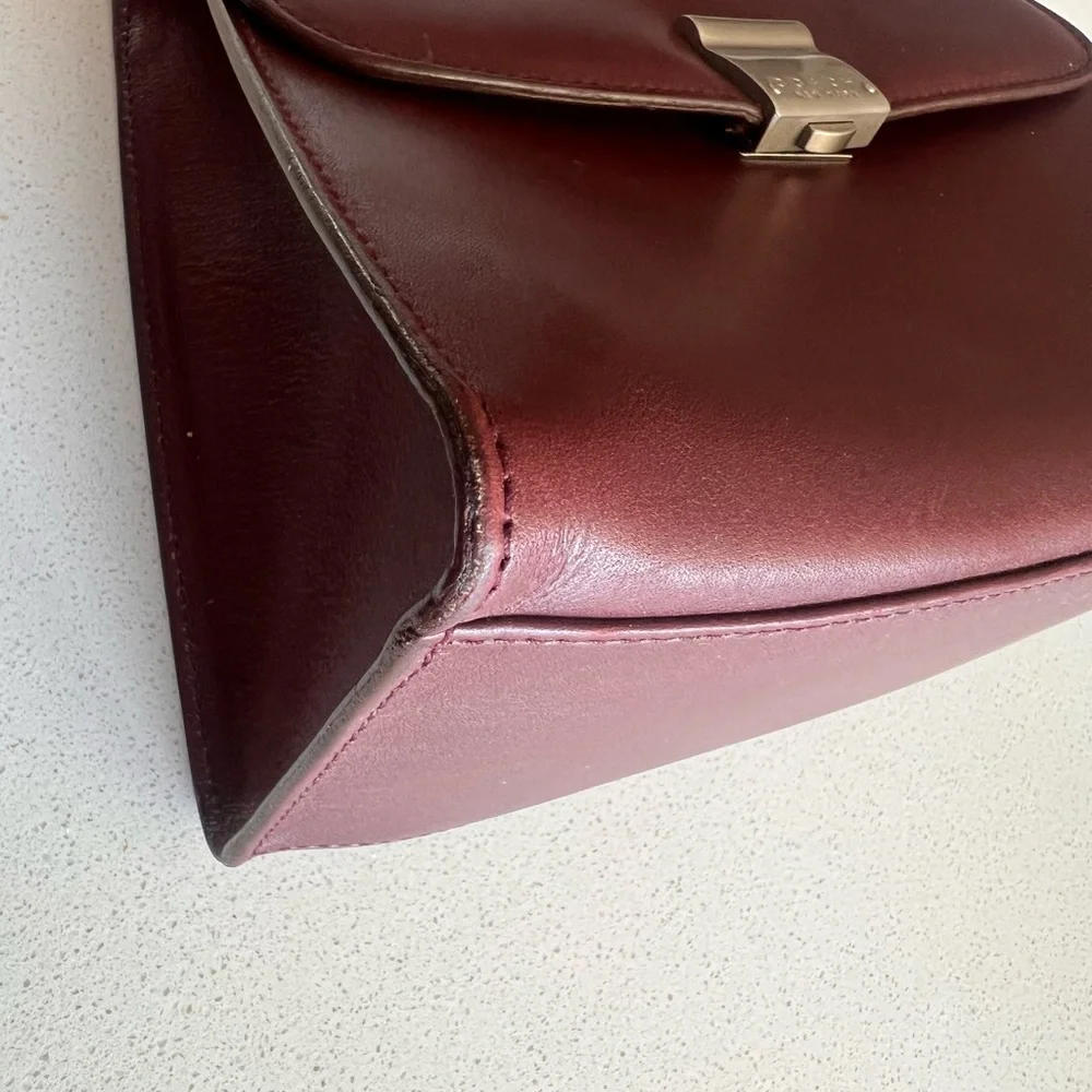 Rare Coach 6701 Bridle Top Handle Kelly Bag, Burgundy, Good Vintage Condition - Picture 11 of 16